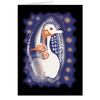 stam- birds* för *three hälsningskort