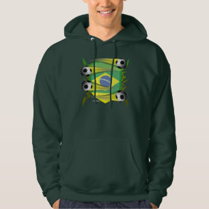Stam- Brasilien skyddar manar Hoodie