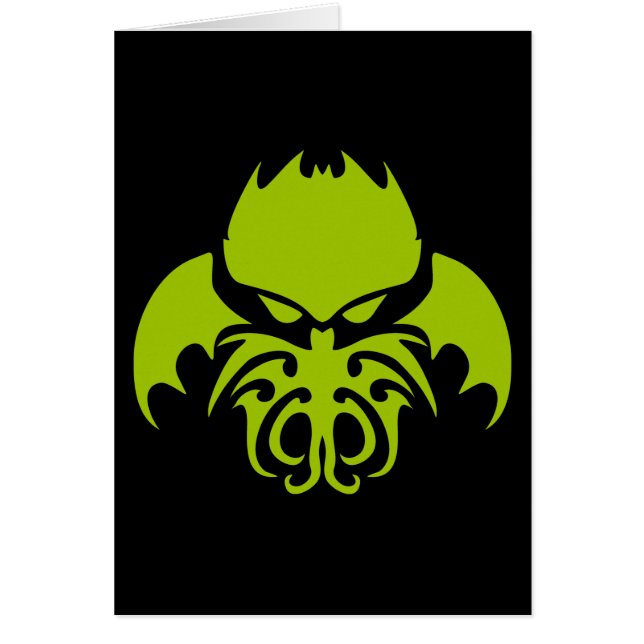 Stam- Cthulhu Hälsningskort (Framsidan)