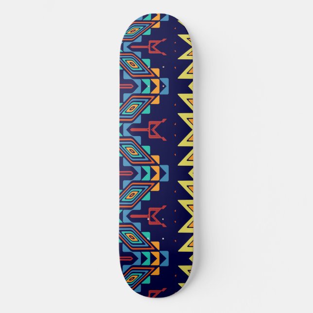 Stam- designabstraktdesign mini skateboard bräda 18,5 cm (Framsida)