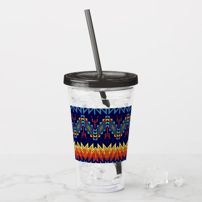 Stam- designabstraktdesign take away mugg (Framsida Ice)