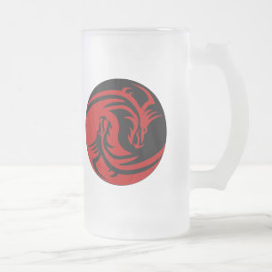 Stam- drakar Yin Yang (skräddarsy det!), Frostat Ölglas