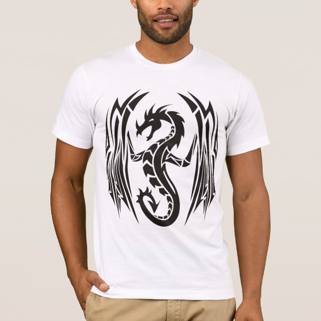 stam- drakeskjorta tee shirt (Framsida)