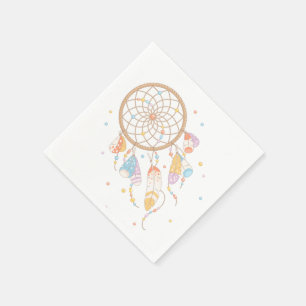 Stam- Dreamcatcher Boho baby Pappersservett