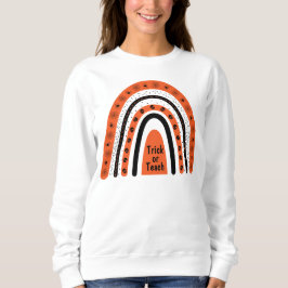 Stam- eller persikofärgad orange, svart Halloween  T Shirt