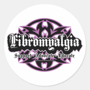 Stam- Fibromyalgia Runt Klistermärke