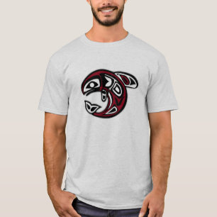 Stam- fiskdesign för indian t-shirt