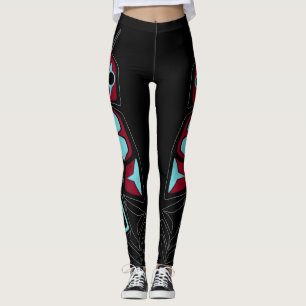 Stam- fjäderdamasker leggings