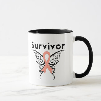 Stam- fjäril för livmoder- canceröverlevande mugg