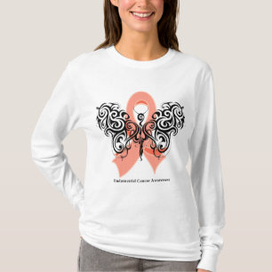 Stam- fjärilsband för Endometrial cancer T Shirt