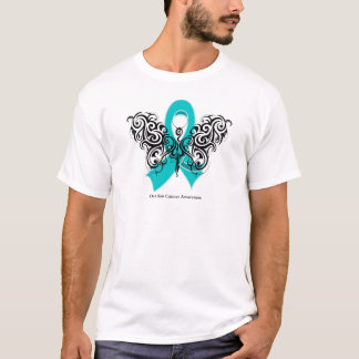 Stam- fjärilsband för Ovarian cancer Tee Shirt