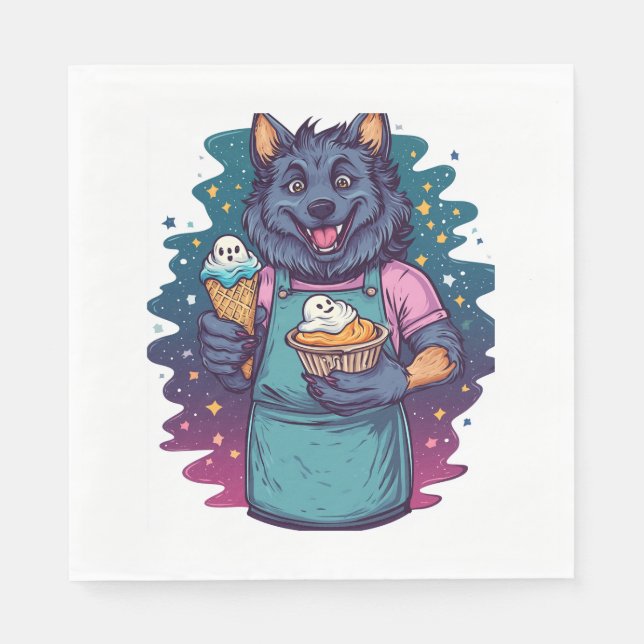 Stam för Werevarulv Ice Cream Pappersservett (Framsidan)