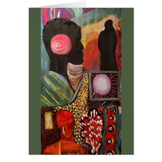 Stam- förfäder hälsningskort (Framsidan)