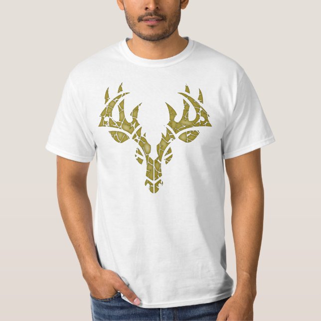 Stam- hjort (camoen) t-shirt (Framsida)