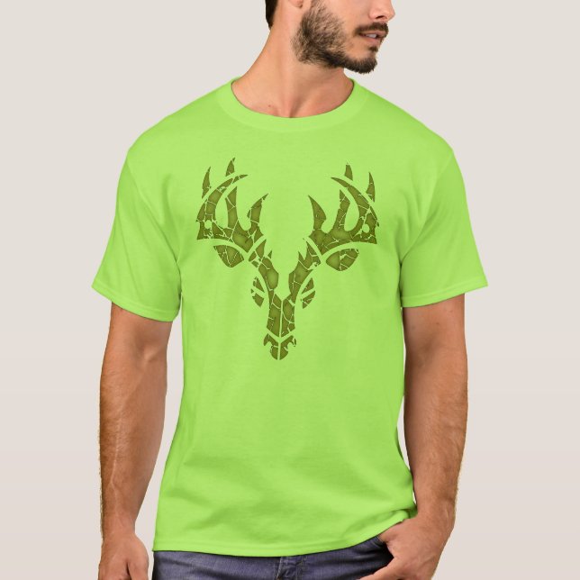 Stam- hjort (camoen) t-shirt (Framsida)