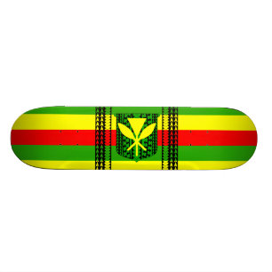 Stam- Kanaka Maoli flagga Skateboard Bräda 20,5 Cm