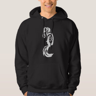 Stam- Kitsune räv med andelyktan Hoodie