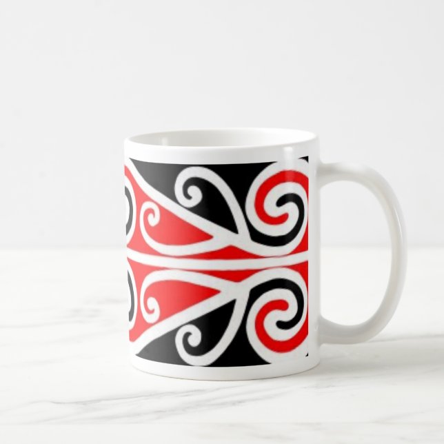 stam- konst för maori designer för dig kaffemugg (Höger)
