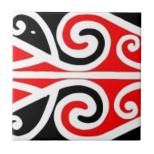 stam- konst för maori designer för dig kakelplatta