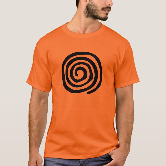 Stam- konst för stam- spiral petroglyph tee (Framsida)