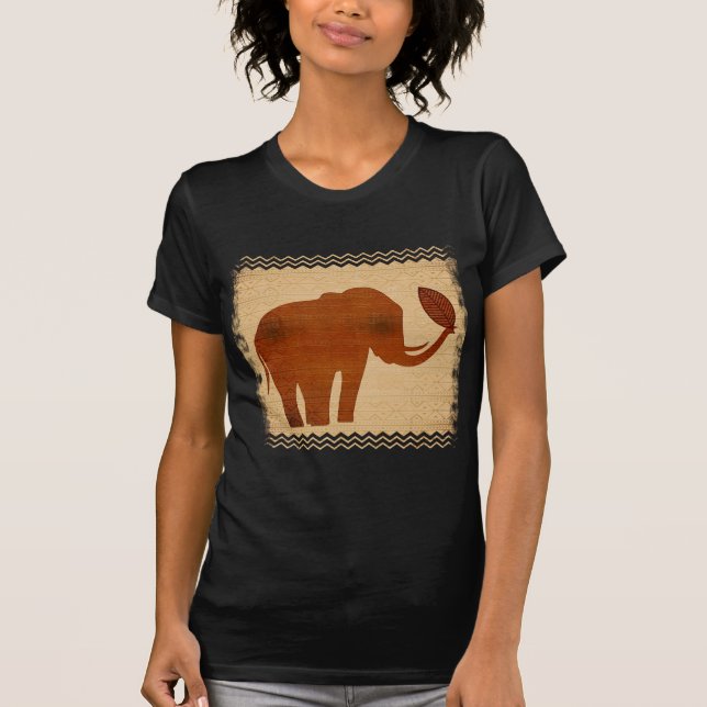 Stam- konstdesign för elefant tee shirt (Framsida)
