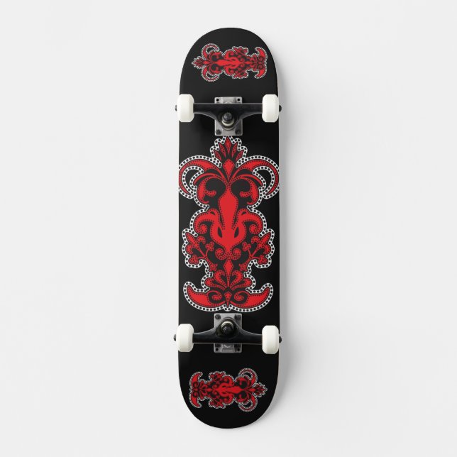 Stam- konstSkateboarddäck Skateboard Bräda 20,5 Cm (Framsida)