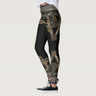 Stam- Kuchi magdans: Draperat i medaljonger Leggings