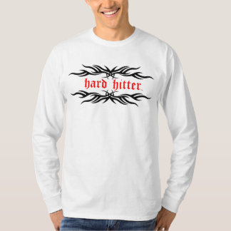Stam- långärmad för hård Hitter Tee Shirt