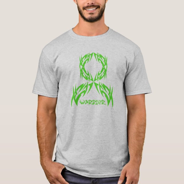 Stam- lymfkörtelcancercancermanar krigare tee shirt (Framsida)