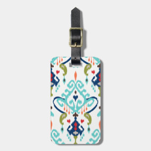 Stam- mönster för chic modern ikat för kricka bagagebricka