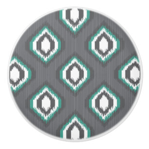 Stam- mönster för geometrisk retro ikat knopp