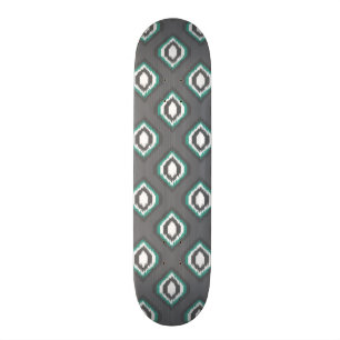 Stam- mönster för geometrisk retro ikat skateboard bräda 19,5 cm