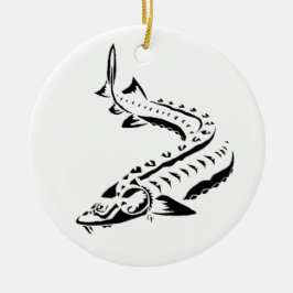 Stam- ny vitprydnad julgransprydnad keramik