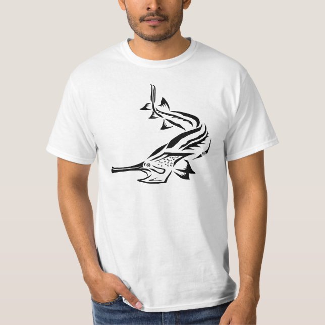 Stam- Paddlefish & talarstol Tee Shirt (Framsida)