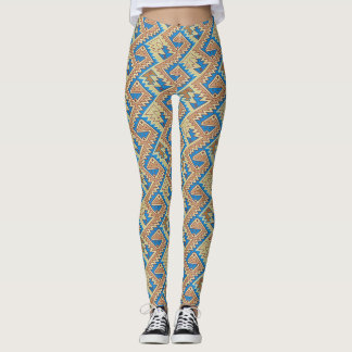 Stam- Peru geometriskt peruanskt nätt mönster Leggings