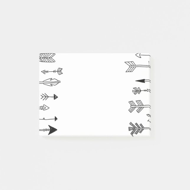 Stam- pilkonst för hand plockade post-it block (Framsida)