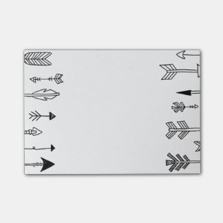 Stam- pilkonst för hand plockade post-it block