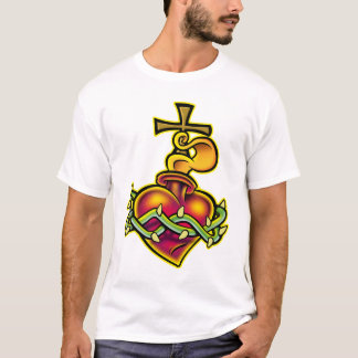 Stam- sakral hjärta tee shirt