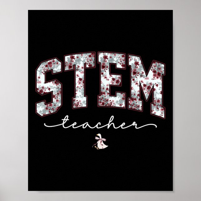 Stam Science Technology Engineering Math Lärare V Poster (Framsidan)