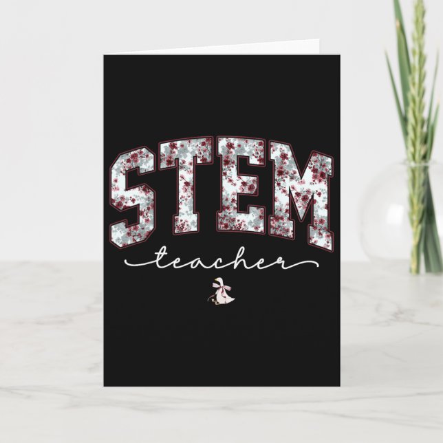 Stam Science Technology Ingenjör Math Lärare V Kort (Framsida)