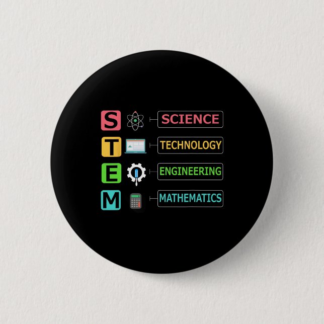 Stam Science Technology Ingenjörskonst Matematik L Knapp (Framsida)