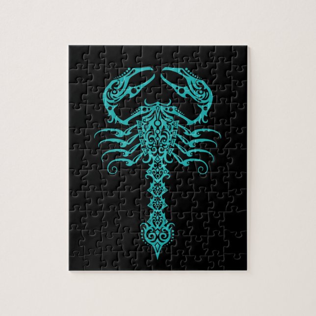Stam- Scorpion för blått Pussel (Vertikal)