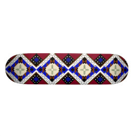 Stam- Skateboard, lycka, indian Zia Mini Skateboard Bräda 18,5 Cm