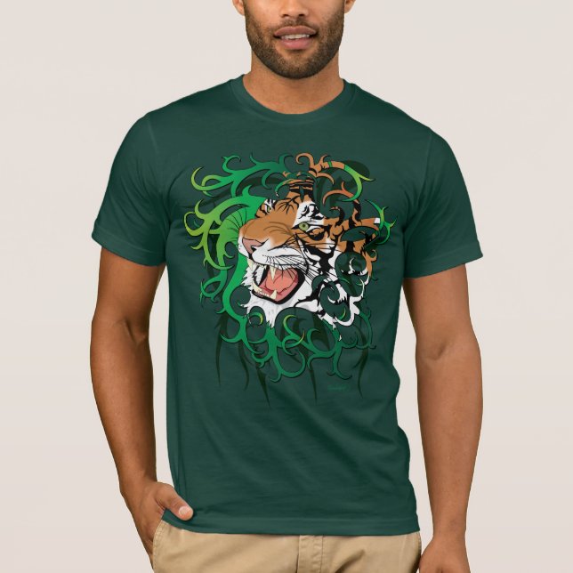 Stam- skjorta för tiger 2 t-shirt (Framsida)