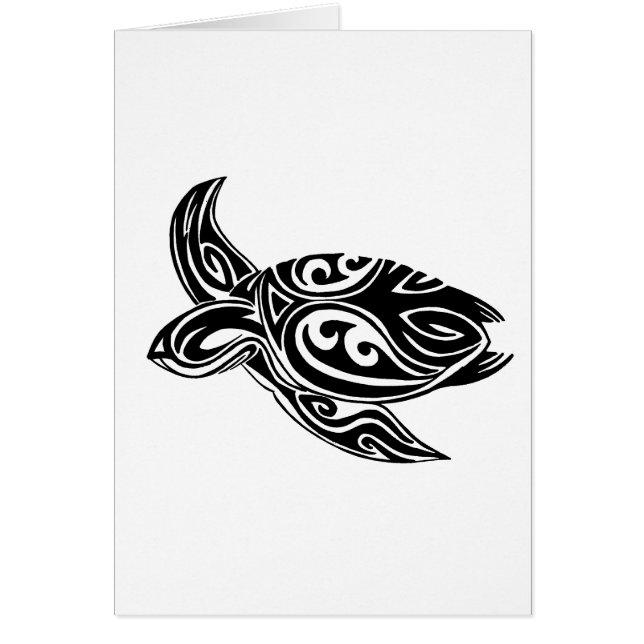 Stam- sköldpadda hälsningskort (Framsidan)