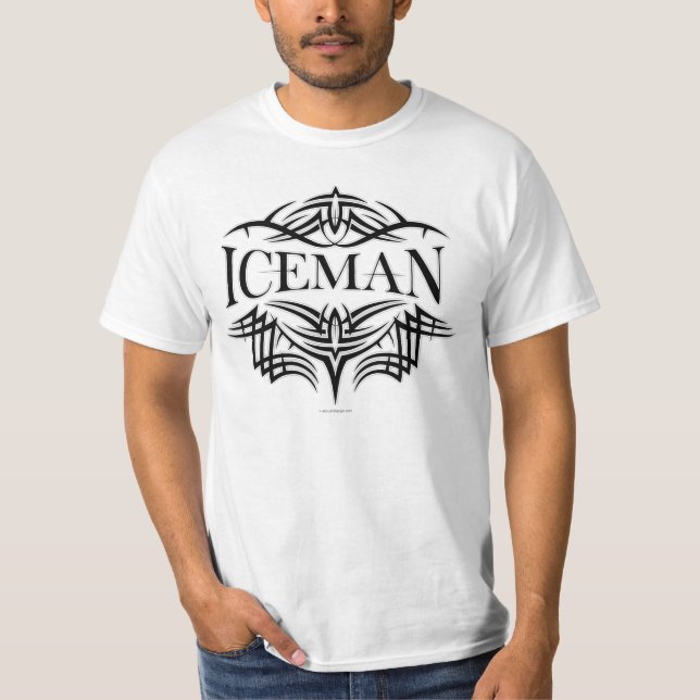 Stam- (skuggad) hockeyIceman, T Shirt (Framsida)