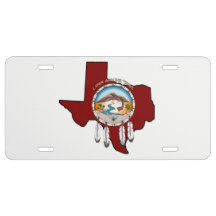 Stam- skydda/den Texas registreringsskylten