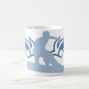 stam- snowboard kaffemugg