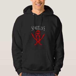 Stam- spartanskt sweatshirt med luva
