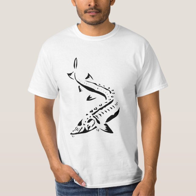 Stam- stör T Tee Shirt (Framsida)